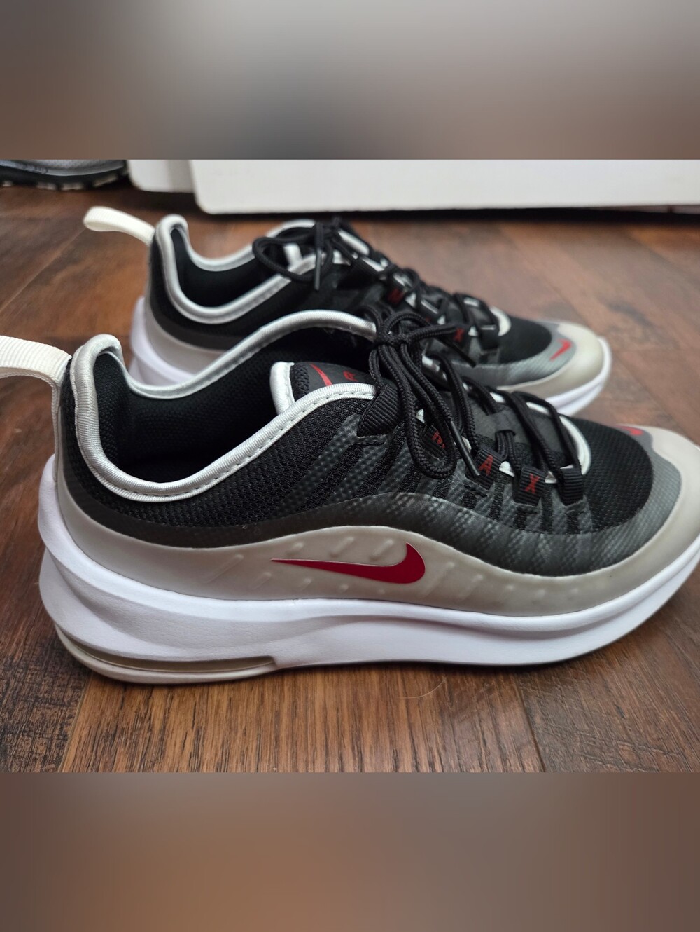 Nike Men’s Air max.  Black, White & red.